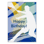 Tennis Birthday Card for men and boys