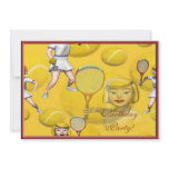 Tennis Birthday Party Invitation