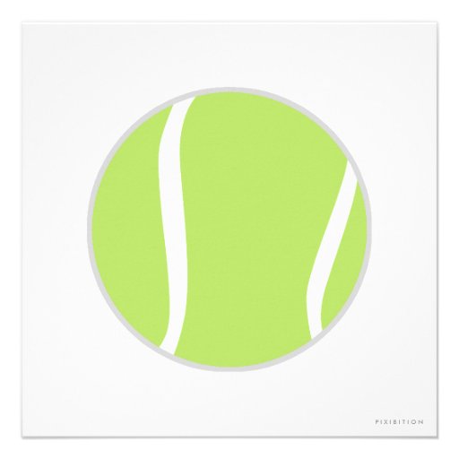 Tennis Birthday Party Invitation