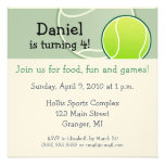 Tennis Birthday Party Invitations 5.25 in
