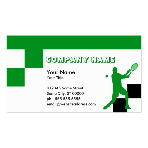 tennis blocks business cards (front side)