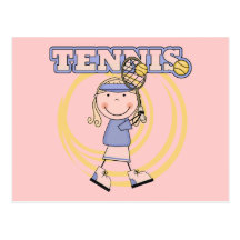 TENNIS - Blond Girl Tshirts and Gifts Postcard