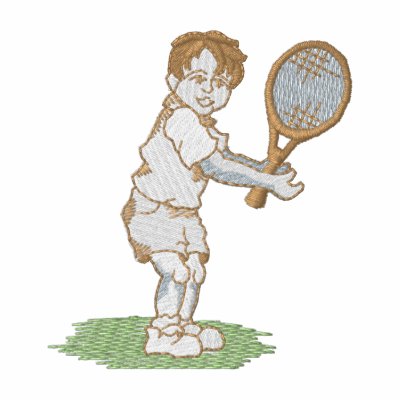 Tennis Boy Polo Shirt by ZazzleEmbroidery
