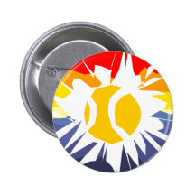 Tennis Break Pinback Button