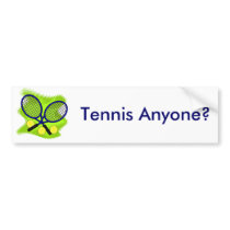 Tennis Bumper Sticker