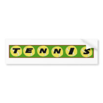 Tennis Bumper Sticker bumper stickers by Countryswiss Tennis Bumper Sticker bumper stickers