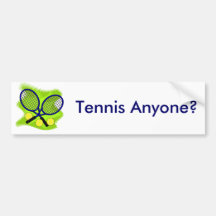 Tennis Bumper Sticker
