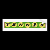 Tennis Bumper Sticker bumper stickers