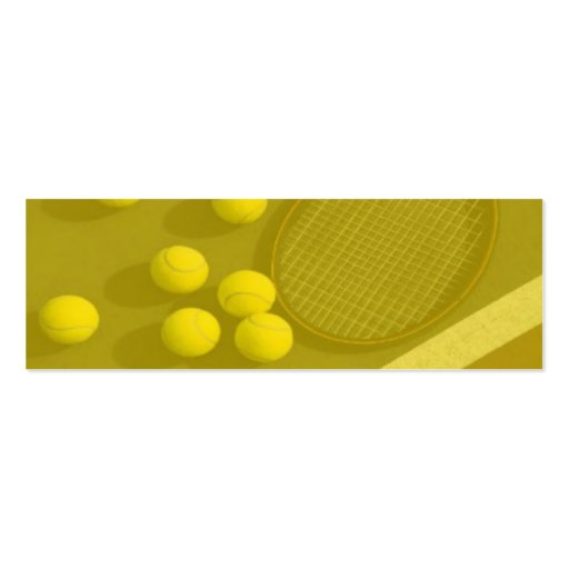 Tennis Business Card (back side)