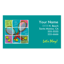 Tennis "Business" Card Business Card Templates