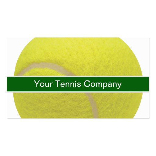 Tennis Business Cards (front side)