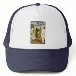 Tennis Cap: Vintage -  A la Place Clichy - Grasset Mesh Hat