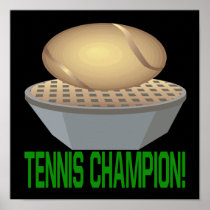 Tennis Champion Poster