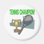 Tennis Champion Refrigerator Magnet