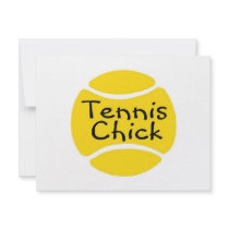 Tennis Chick invitations