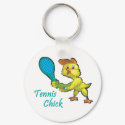 tennis chick keychains