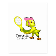 Tennis Chick Postcards