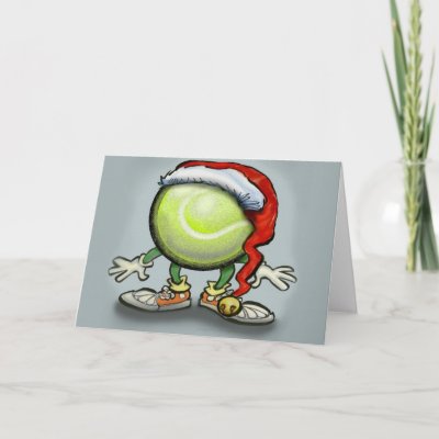 Tennis Christmas cards