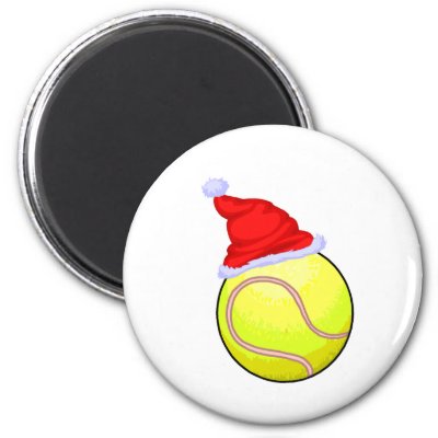 Tennis Christmas magnets