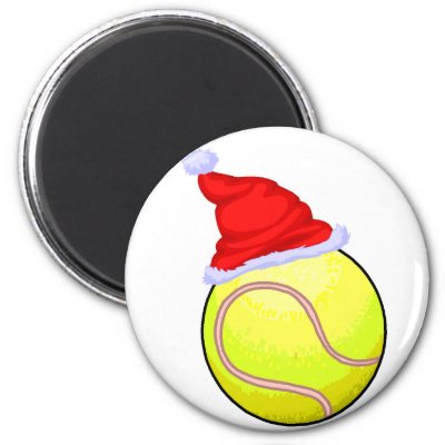 Tennis Christmas magnets