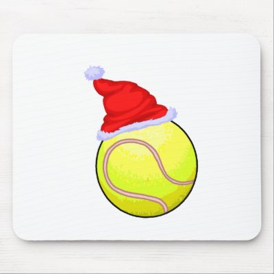 Tennis Christmas mousepads