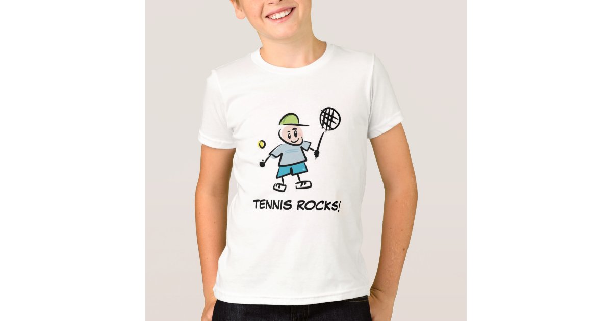 Tennis clothes for kids Boys tshirt with cartoon Zazzle