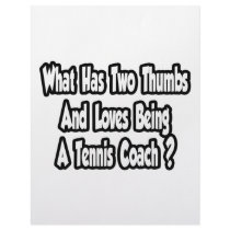 Tennis Coach Joke...Two Thumbs Letterhead