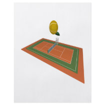 Tennis Court Full Color Flyer