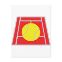 tennis court icon postcards