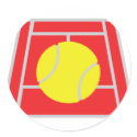 tennis court icon stickers