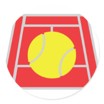 tennis court icon stickers