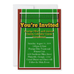 Tennis Court Layout Graphic Invitation