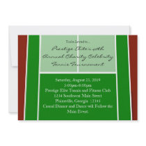 Tennis Court Layout Graphic Personalized Invites