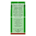 Tennis Court Layout Graphic Full Color Rack Card