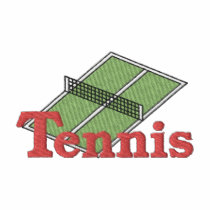 Tennis Court Logo embroidered shirts by ZazzleEmbroidery Tennis Court Logo embroidered shirts