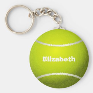 Tennis Custom Ball Keychain