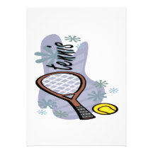 Tennis Custom Invitations
