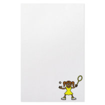 Tennis Cutie Stationery Design