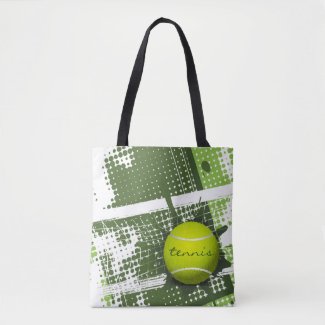 Tennis Design Tote Bag