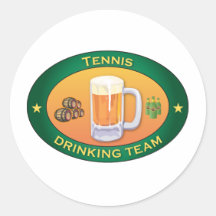 Tennis Drinking Team Sticker