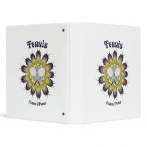 Tennis Flower of Power 3 Ring Binders