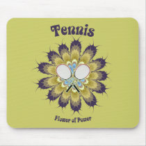 Tennis Flower of Power Mousepad