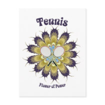 Tennis Flower of Power Post Cards