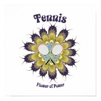 Tennis Flower of Power Print