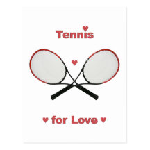 Tennis For Love Post Cards