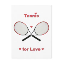 Tennis For Love Post Cards