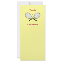 Tennis For Love Rack Cards
