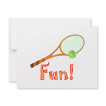 Tennis Fun invitations