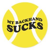 Tennis Funny Sticker - with humorous slogan joke stickers by imagewear