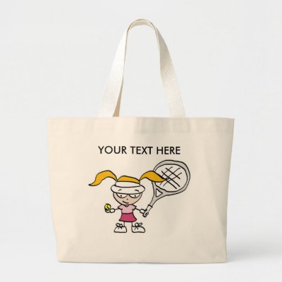 Buy cute tennis gifts - Tennis Gifts & Cards with cute cartoon girl Bags